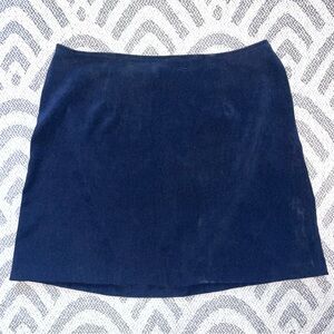 XOXO Navy Blue Velour Short Mini Skirt Medium